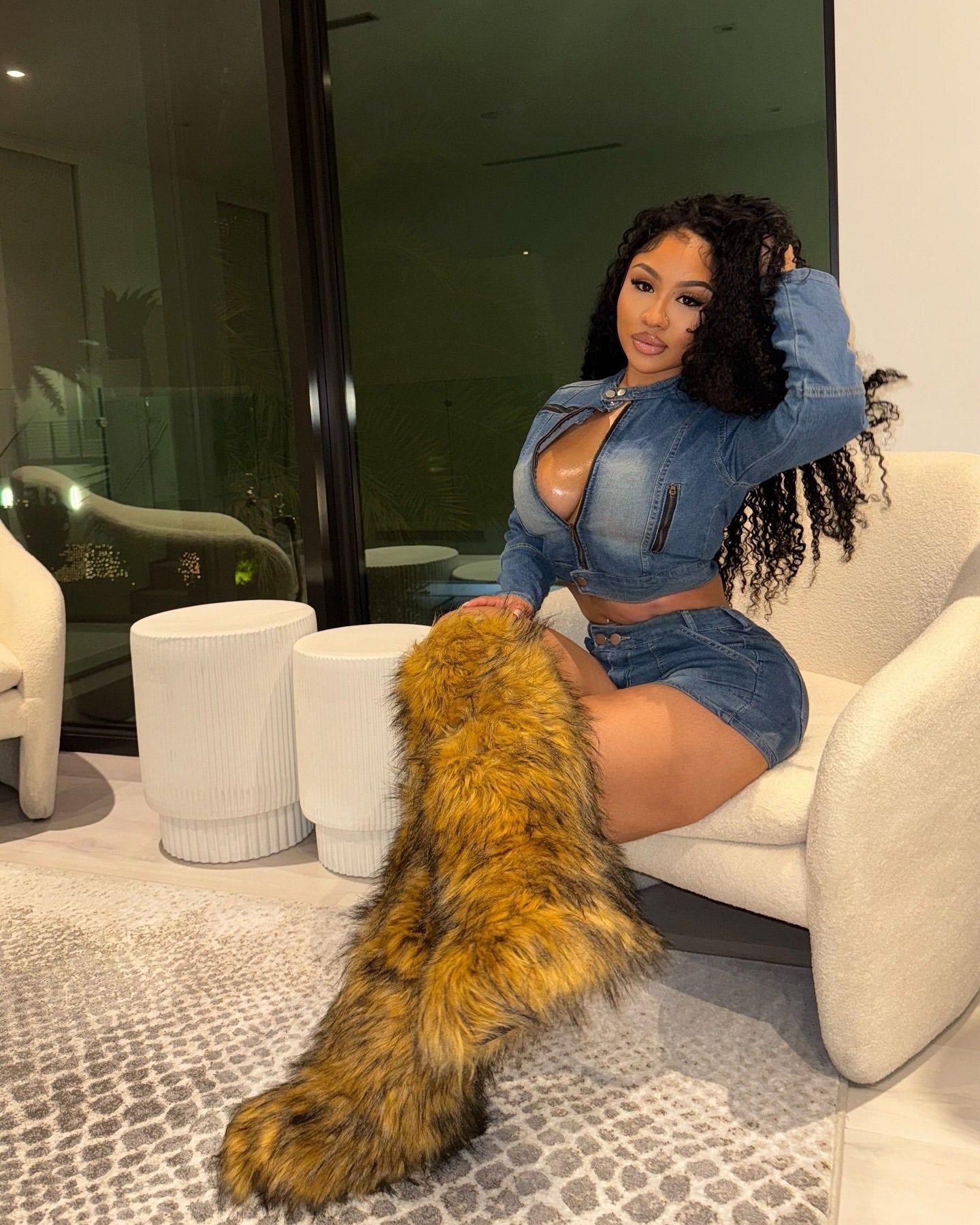 Keep It Cute This Winter Fur Boots - Baddies Shop NSJ