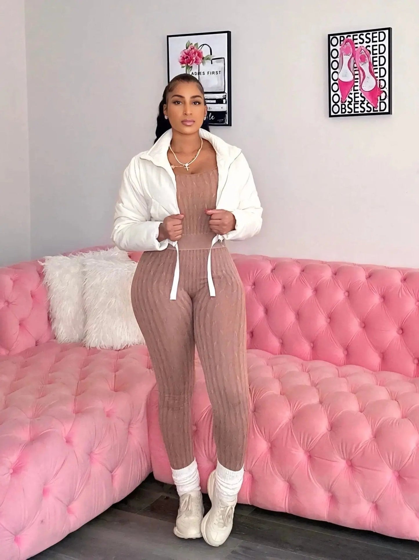 Stay With Me Puffer Crop Jacket - Shop NSJ Collection