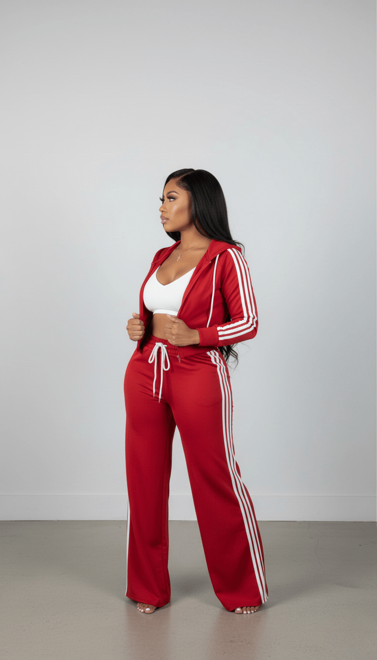 Track Star Set Red - Baddies Shop NSJ