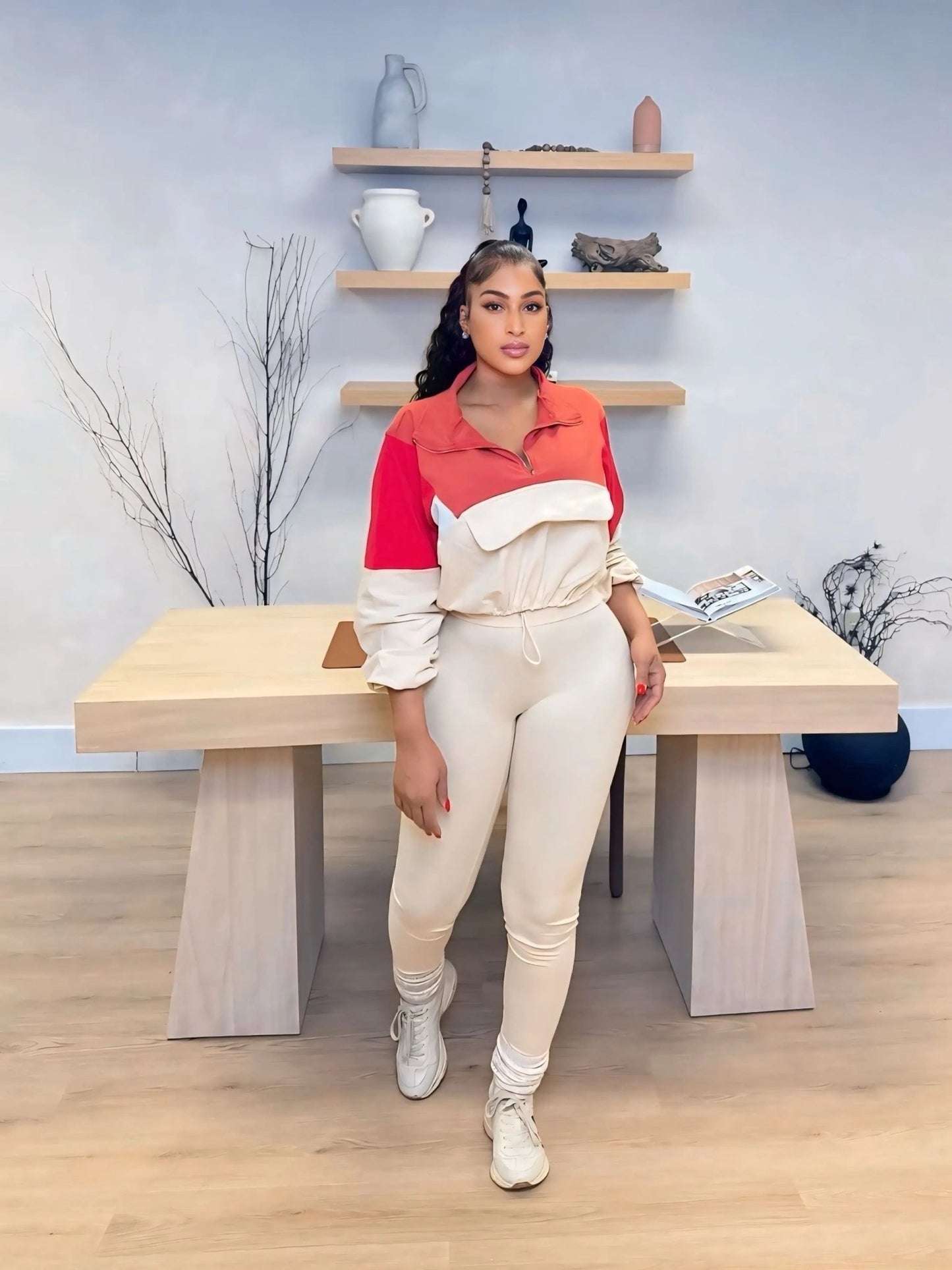 Come Talk To Me Set Color Block - Shop NSJ Collection