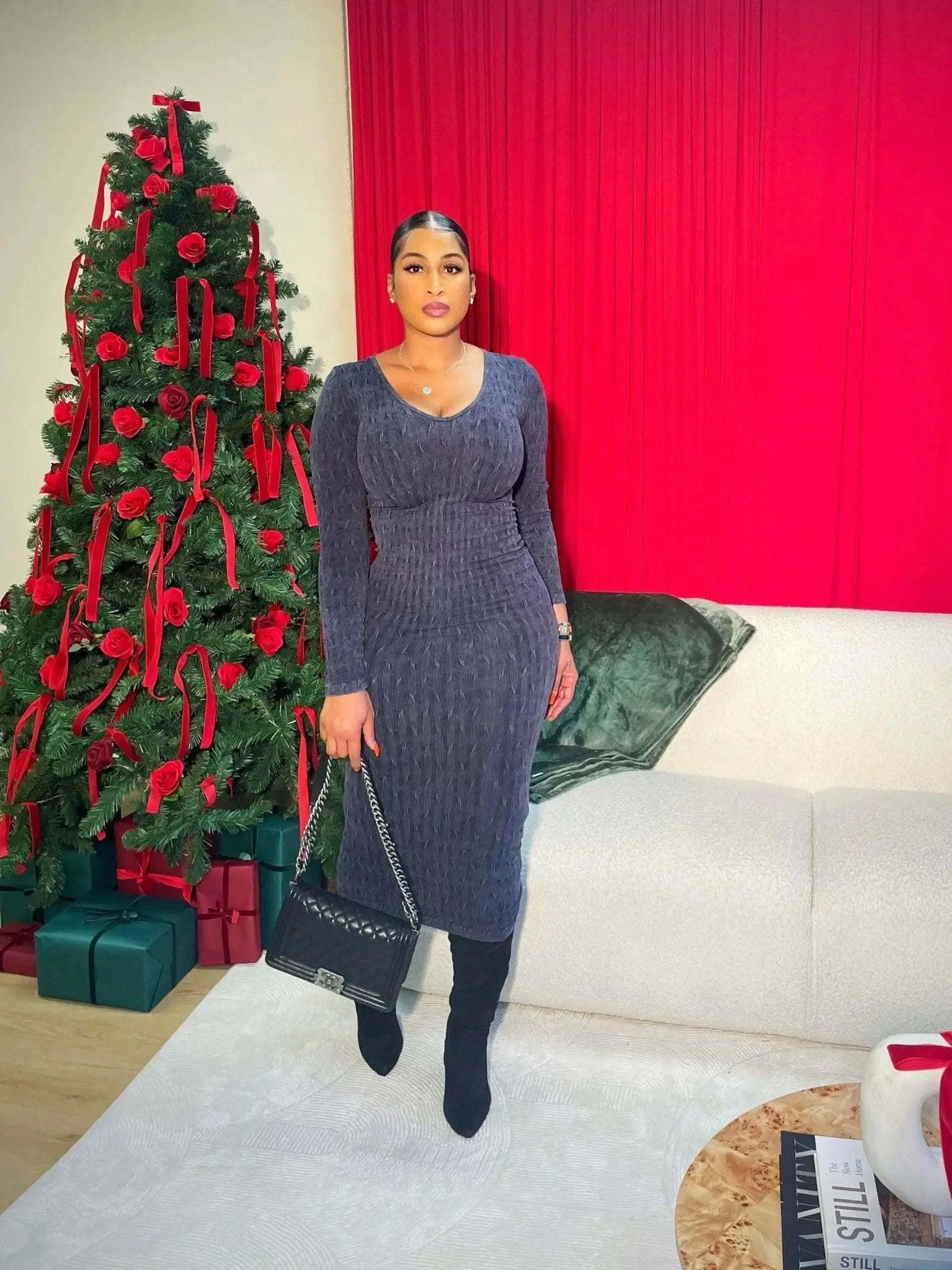 Feeling Myself Acid Wash Dress - Shop NSJ Collection