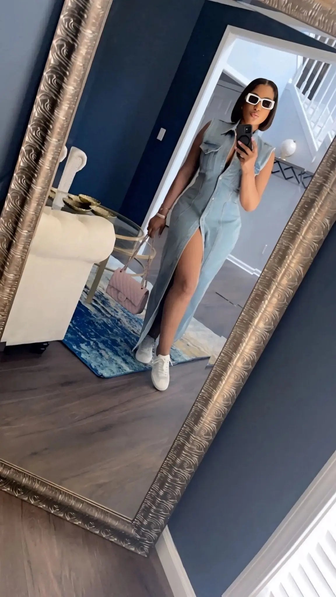 Give Him The Blues Denim Dress - Shop NSJ Collection