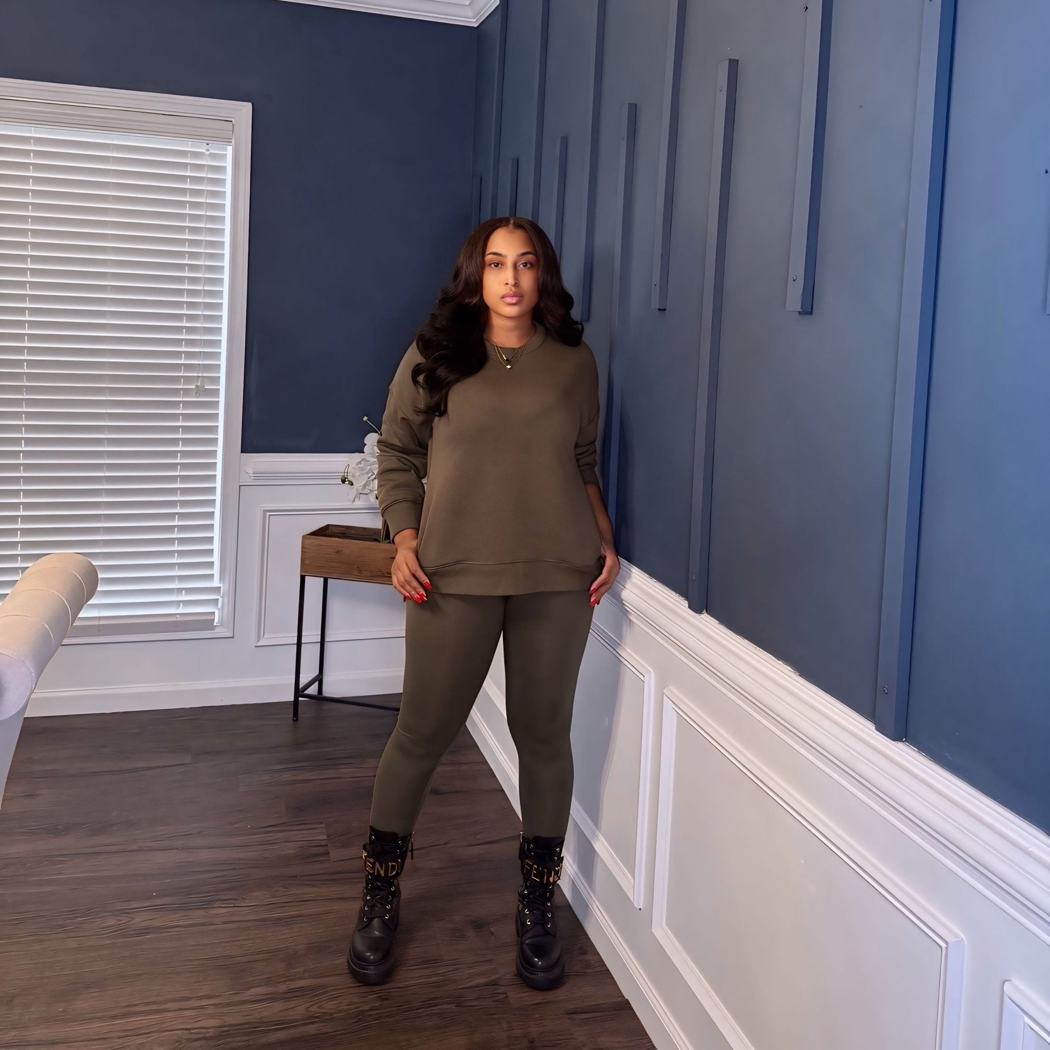 Staying in the Mix Set Olive - Baddies Shop NSJ