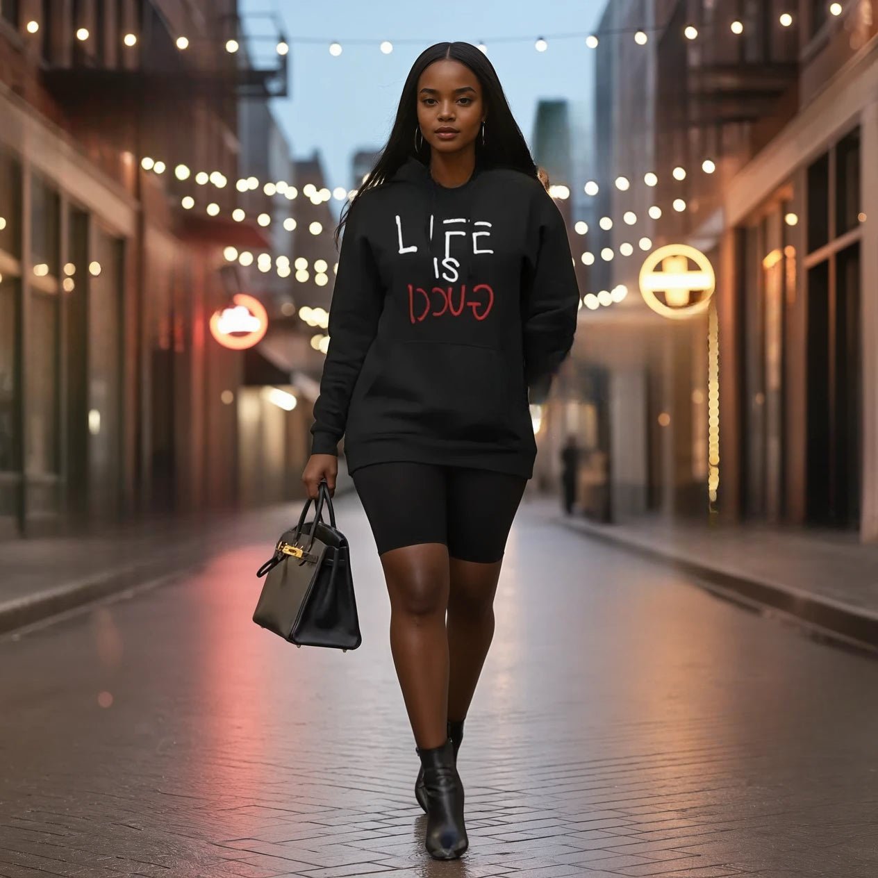 Life Is Gucci Sweatshirt - Baddies Shop NSJ