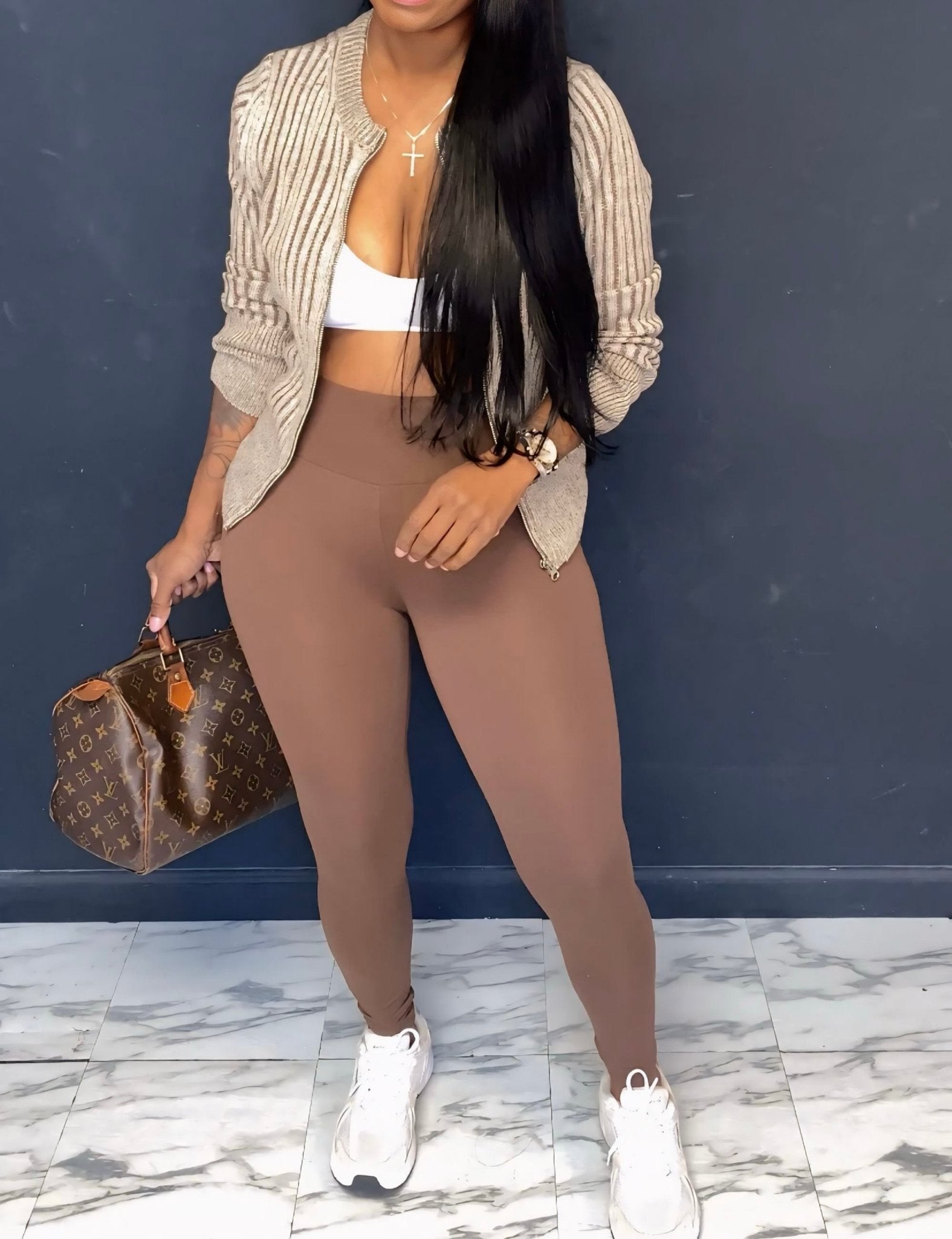 Pretty Little Thing Set Brown - Baddies Shop NSJ
