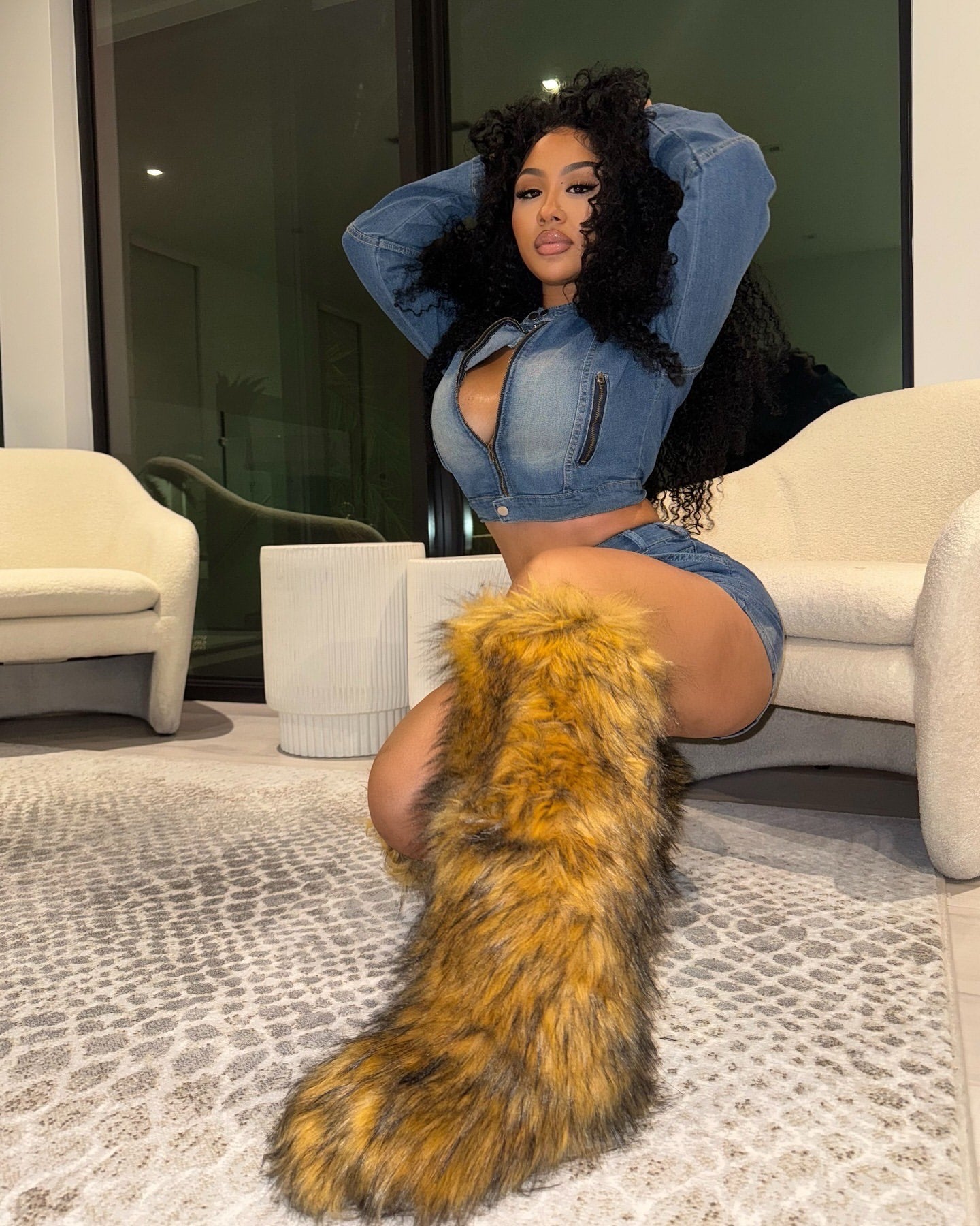 Keep It Cute This Winter Fur Boots - Baddies Shop NSJ