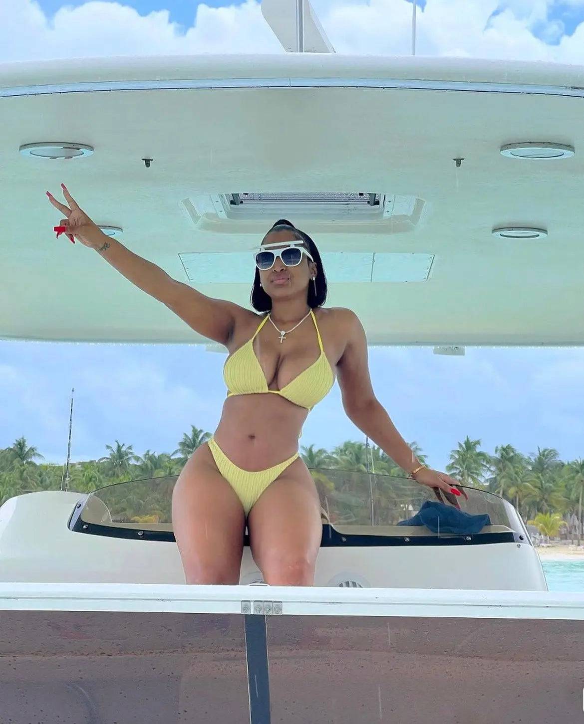 What’s Your Location Swimset Yellow - Shop NSJ Collection