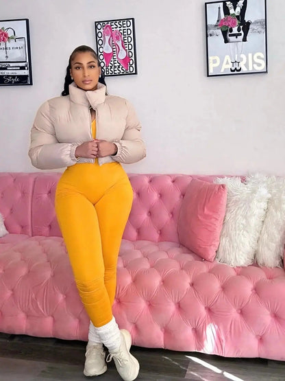 Baby It’s Cold Puffer Jacket Cream - Shop NSJ Collection