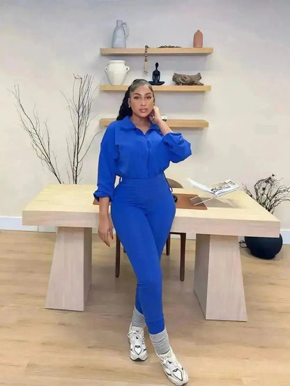Come Talk To Me Set Color Blue - Shop NSJ Collection