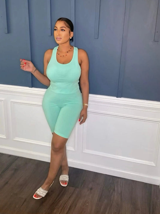 Everyday Essential Short Set Aqua Blue - Shop NSJ Collection