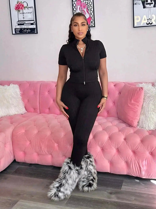 Just A Vibe Set Black - Shop NSJ Collection