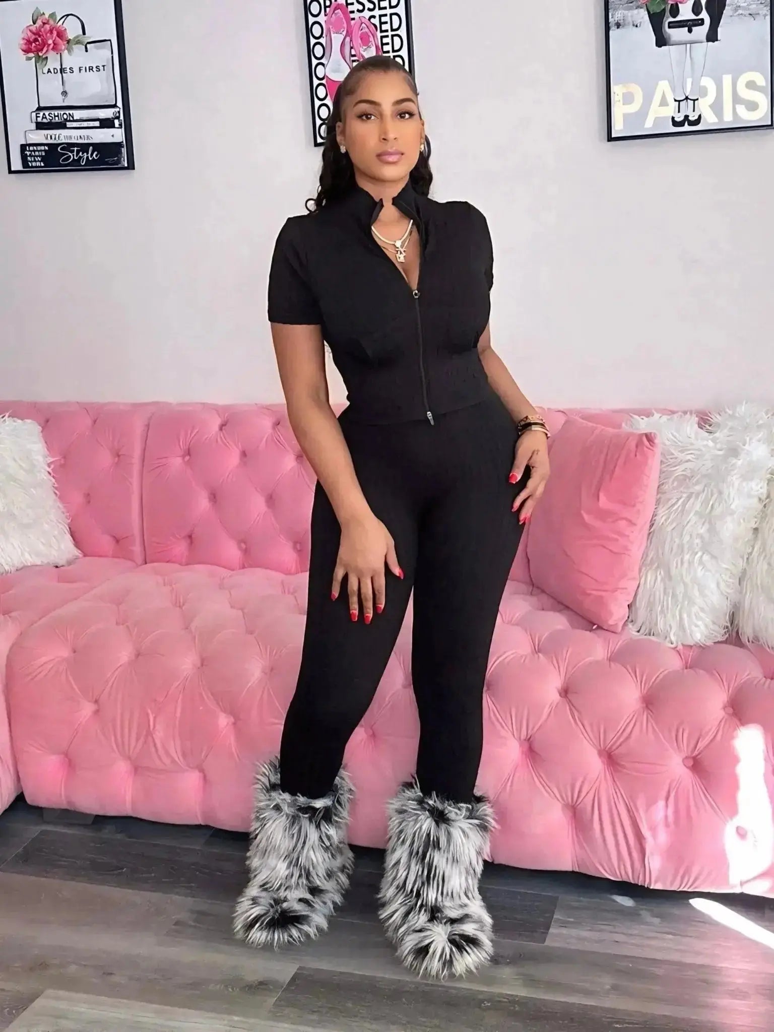 Just A Vibe Set Black - Shop NSJ Collection
