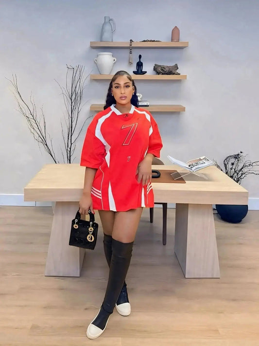 Let's Ride Dress Red - Shop NSJ Collection