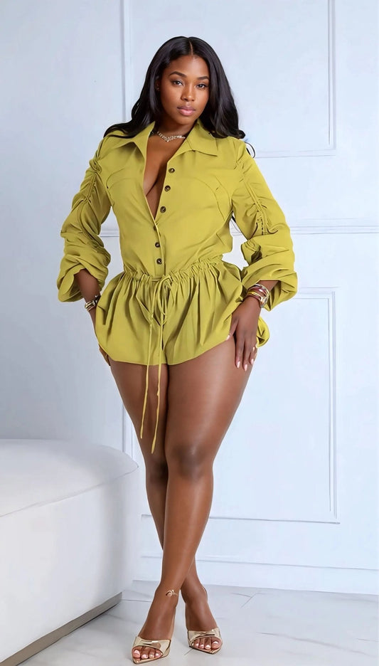 Love On Me Romper Lime - Shop NSJ Collection