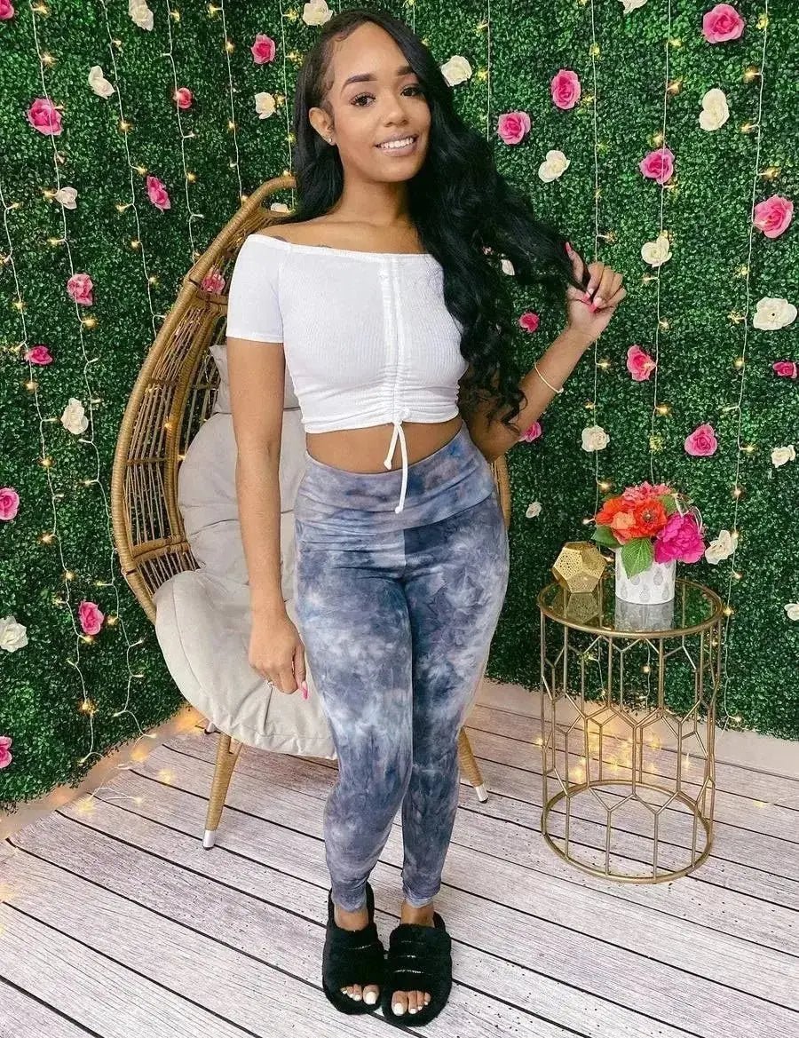 Simple & Cute Tie Dye Leggings - Shop NSJ Collection