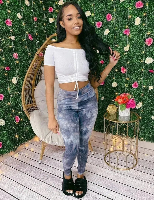 Simple & Cute Tie Dye Leggings - Shop NSJ Collection
