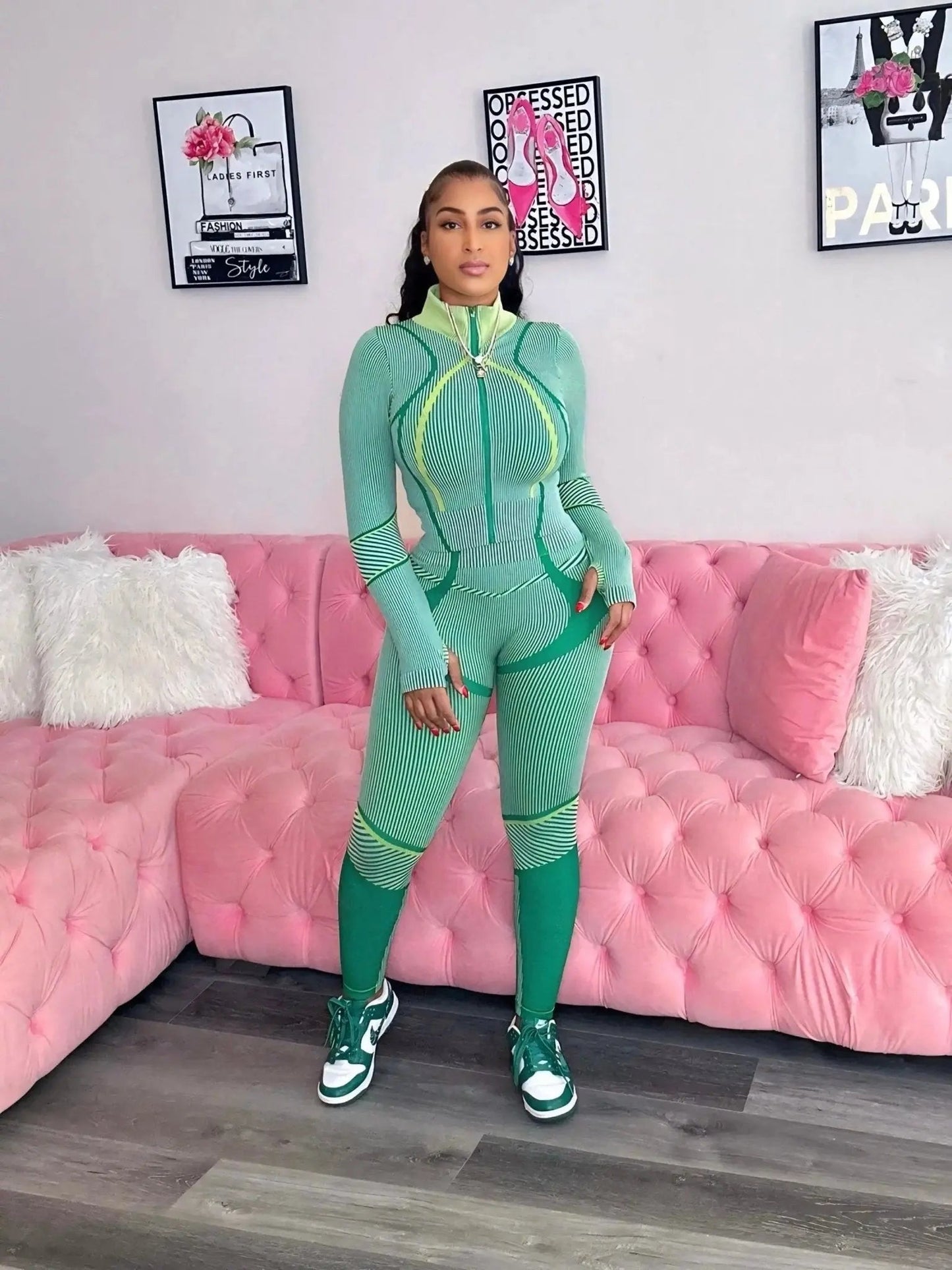 Slight Workout Set Green - Shop NSJ Collection