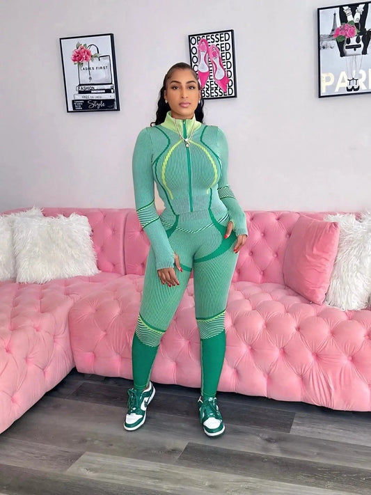 Slight Workout Set Green - Shop NSJ Collection