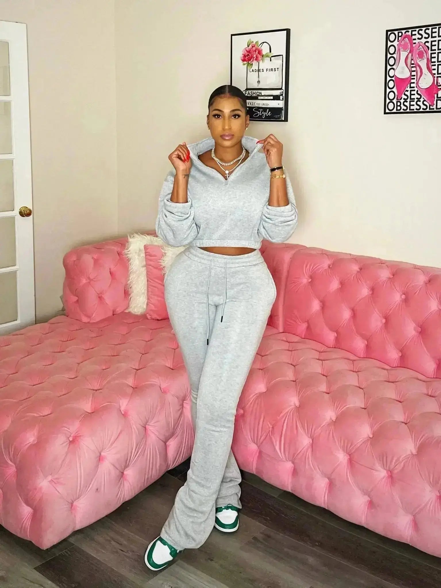 Something Simple Jogger Set Gray - Shop NSJ Collection