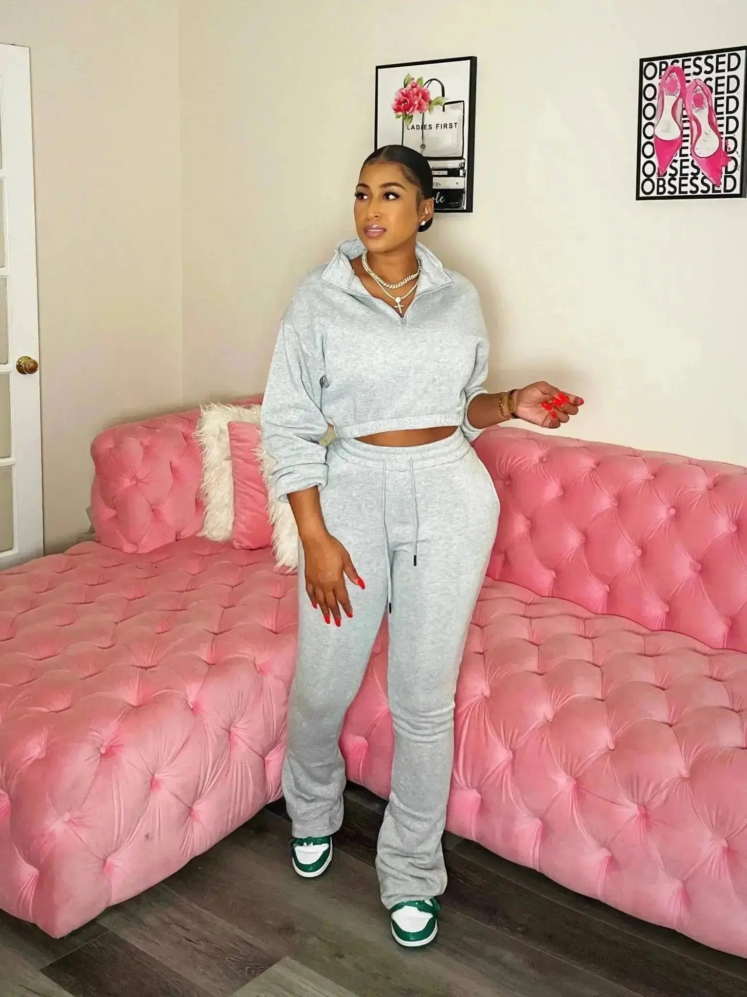 Something Simple Jogger Set Gray - Shop NSJ Collection