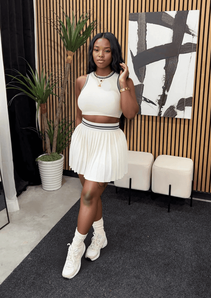 Weekend Breeze Skirt Set White - Shop NSJ Collection