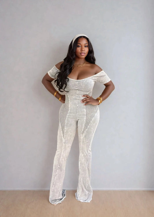 Your Favorite Jumpsuit 2pc Grey - Shop NSJ Collection