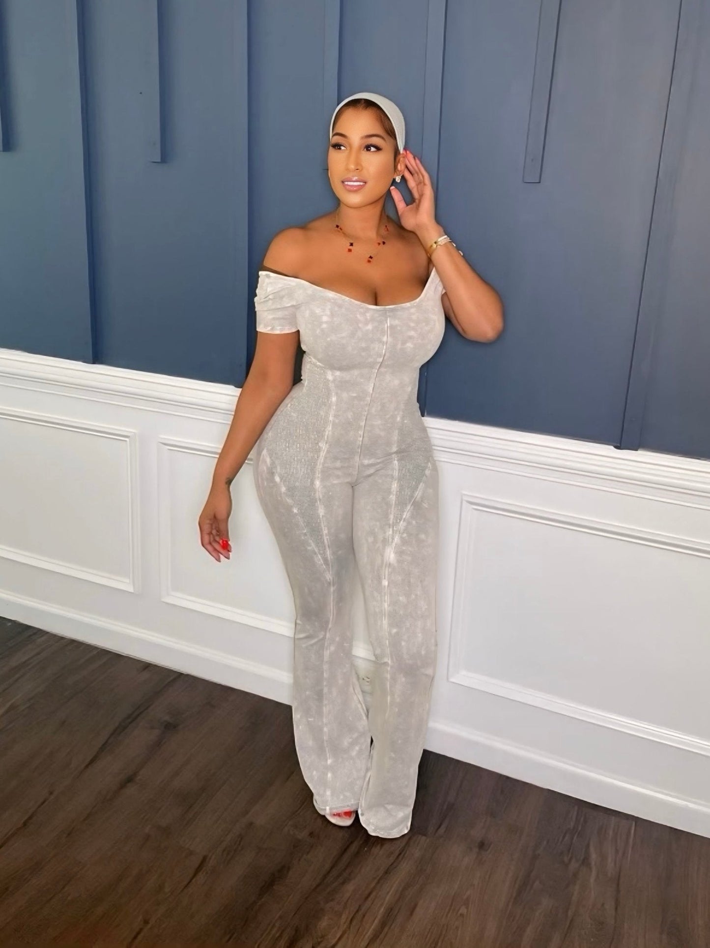 Your Favorite Jumpsuit 2pc Grey - Shop NSJ Collection