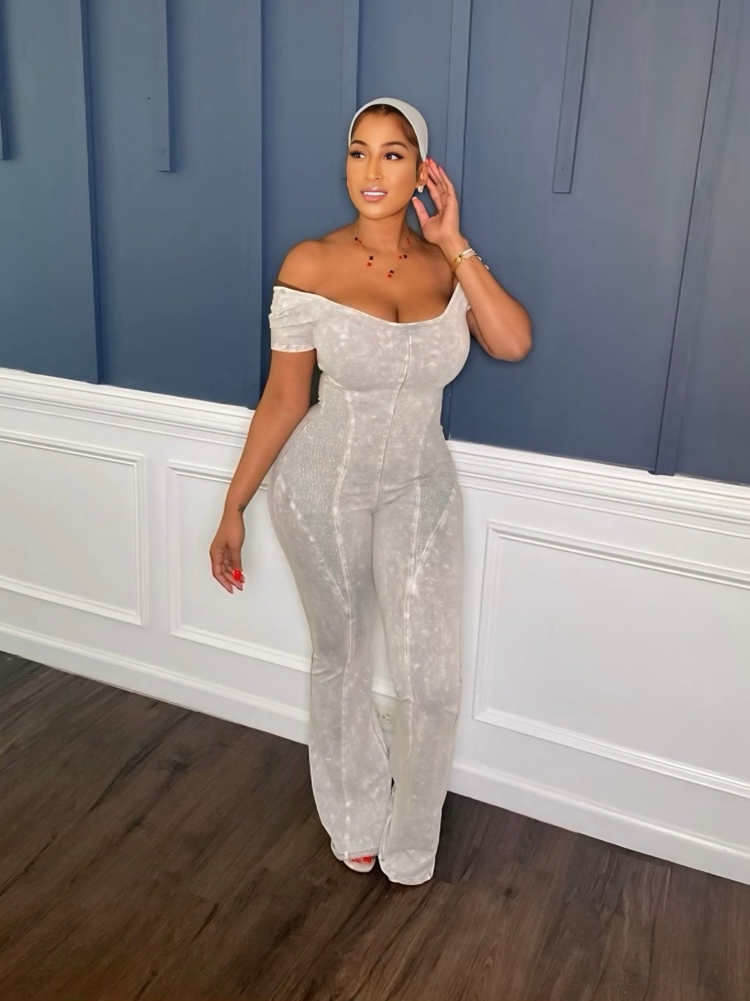Your Favorite Jumpsuit 2pc Grey - Shop NSJ Collection