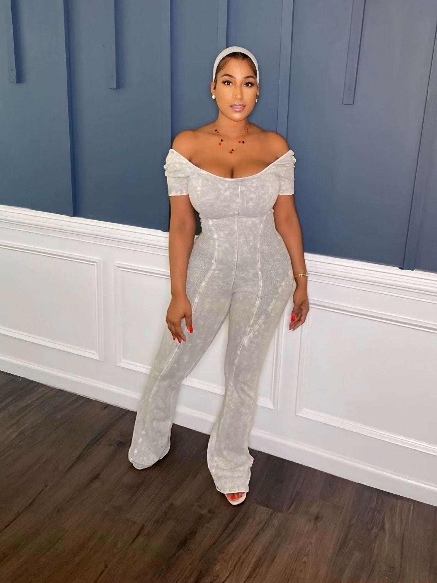 Your Favorite Jumpsuit 2pc Grey - Shop NSJ Collection